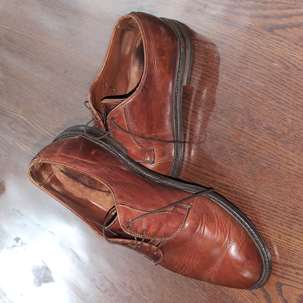 Allen Edmonds Black Hills Brown Leather Derby Dress Shoes (10 US)